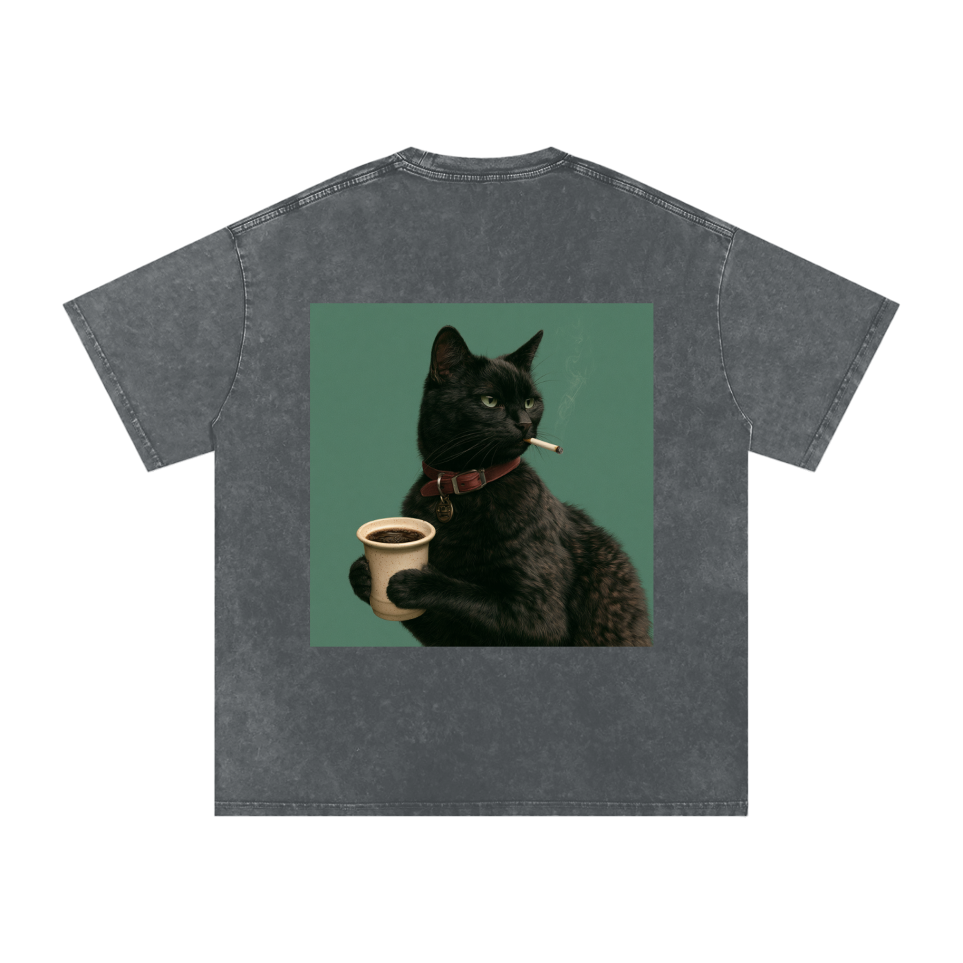 Snow Washed Oversized Cotton T-Shirt