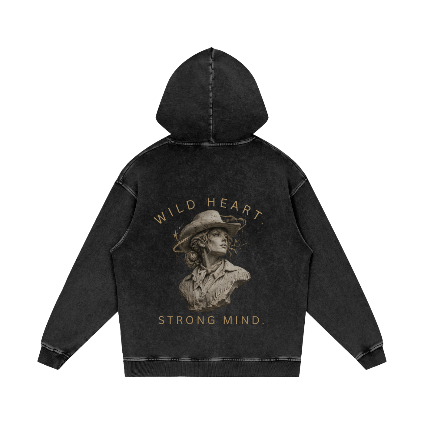 Snow Washed Loose Cotton Hoodie