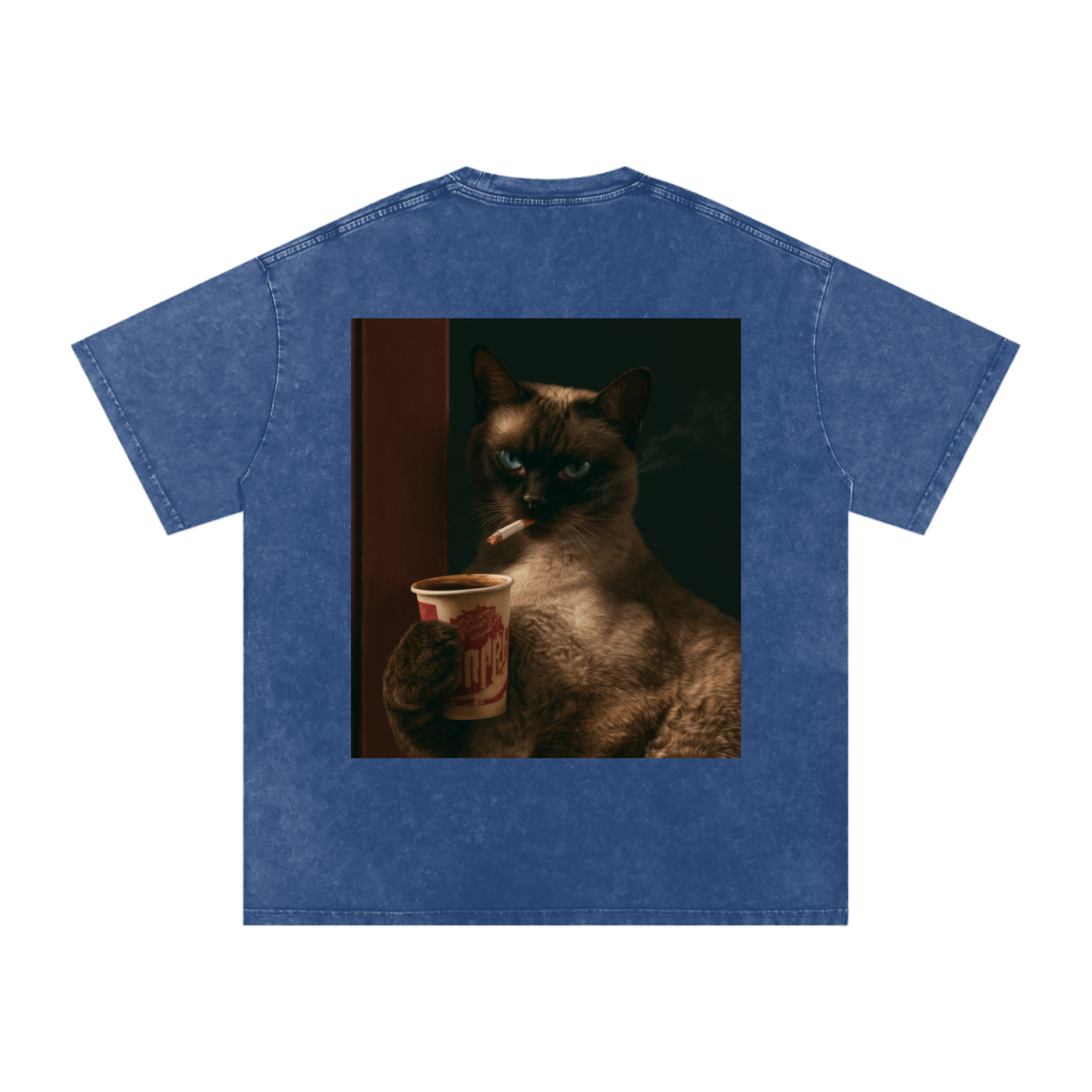 Snow Washed Oversized Cotton T-Shirt
