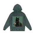 Snow Washed Loose Cotton Hoodie