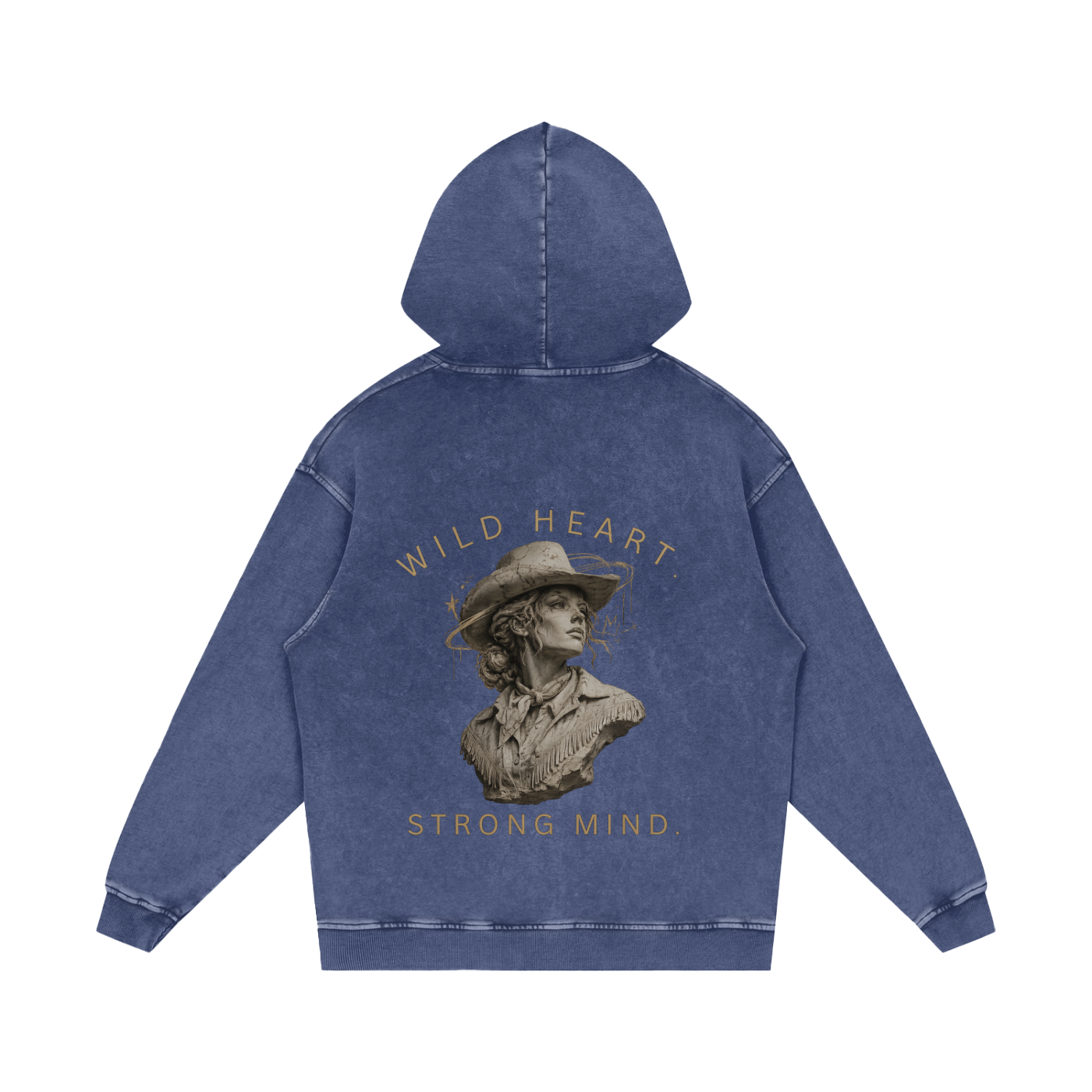 Snow Washed Loose Cotton Hoodie