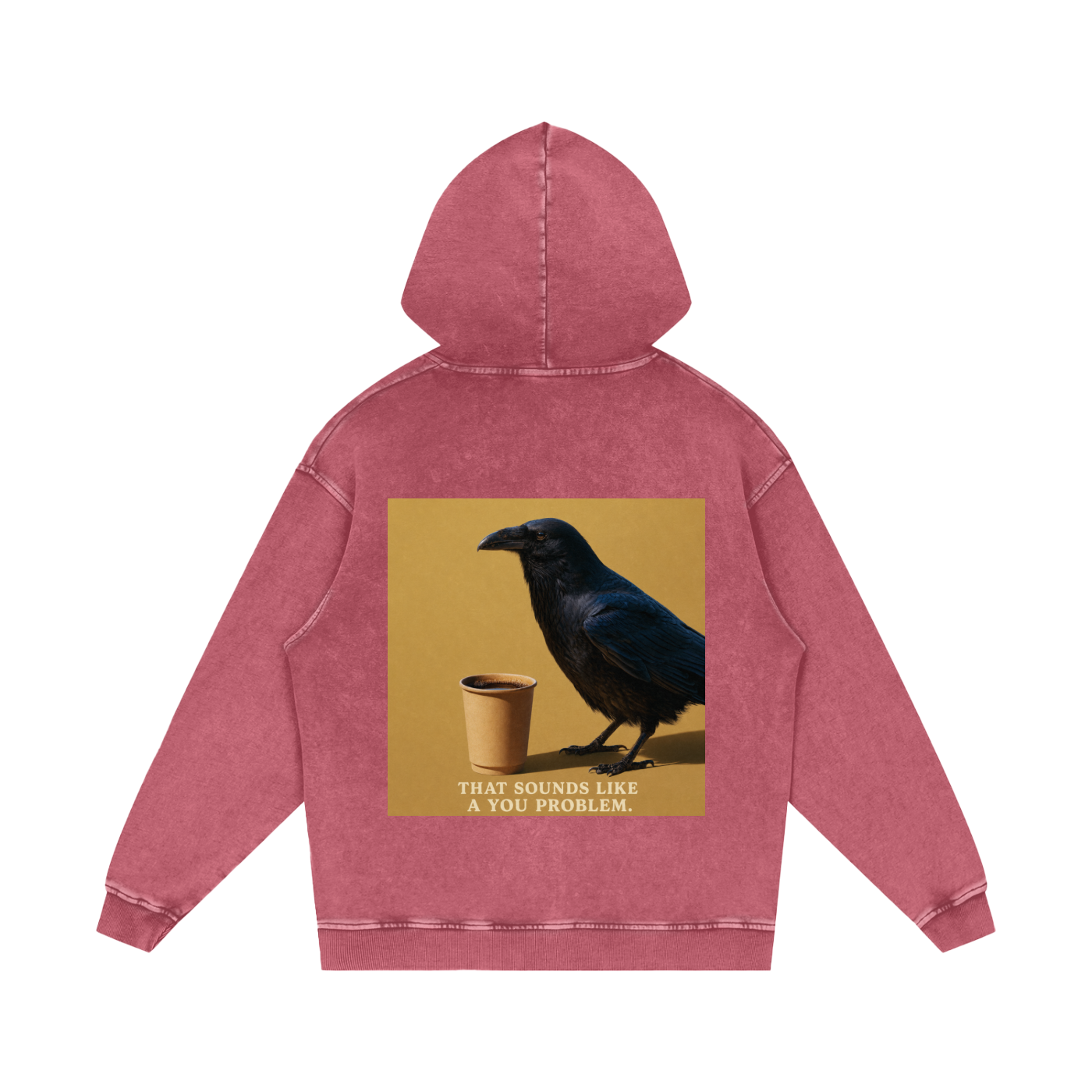 Snow Washed Loose Cotton Hoodie
