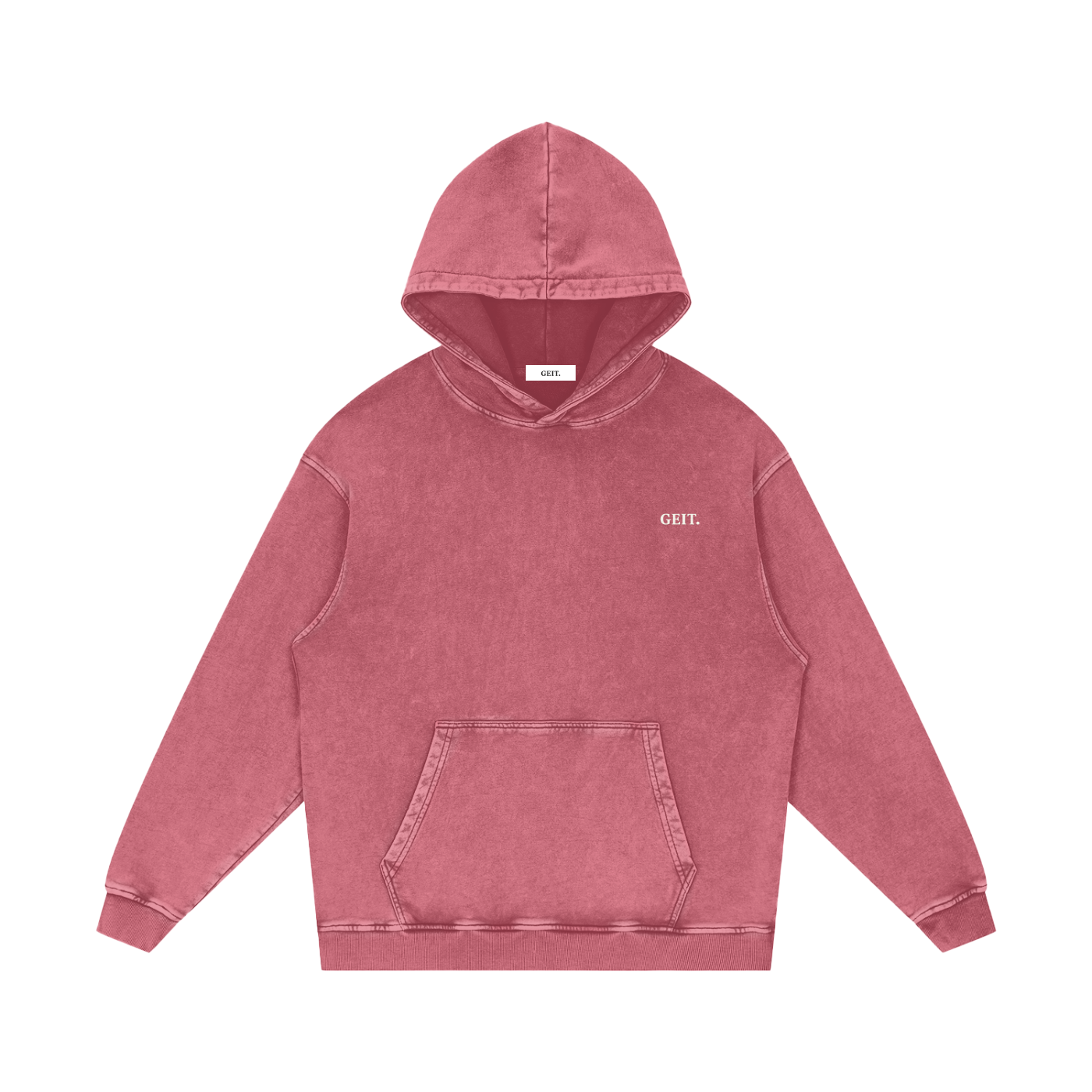 Original GEIT Snow Washed Loose Cotton Hoodie