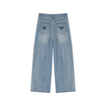Women’s Vintage Wash High Rise Wide Leg Jeans