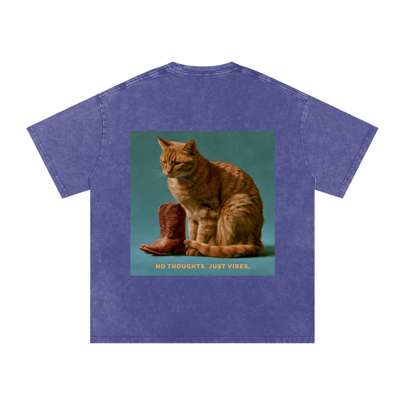 Snow Washed Oversized Cotton T-Shirt