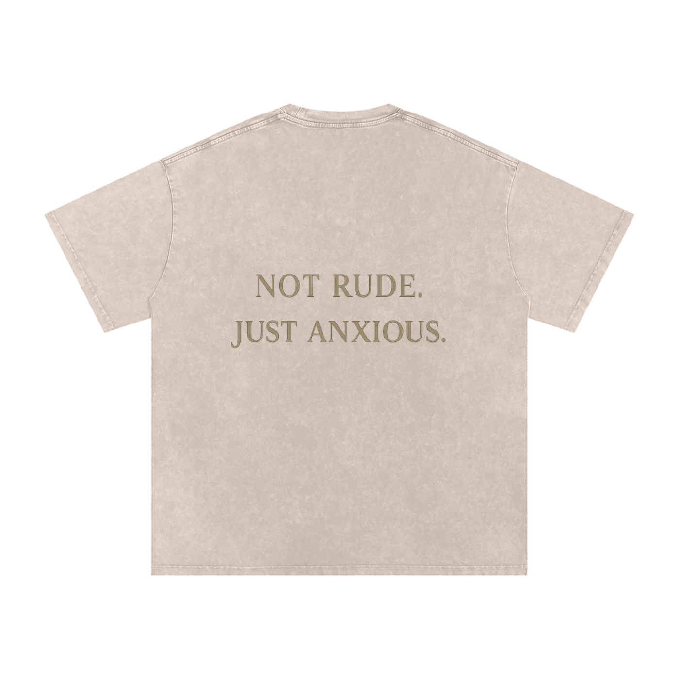 Snow Washed Oversized Cotton T-Shirt