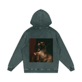 Snow Washed Loose Cotton Hoodie