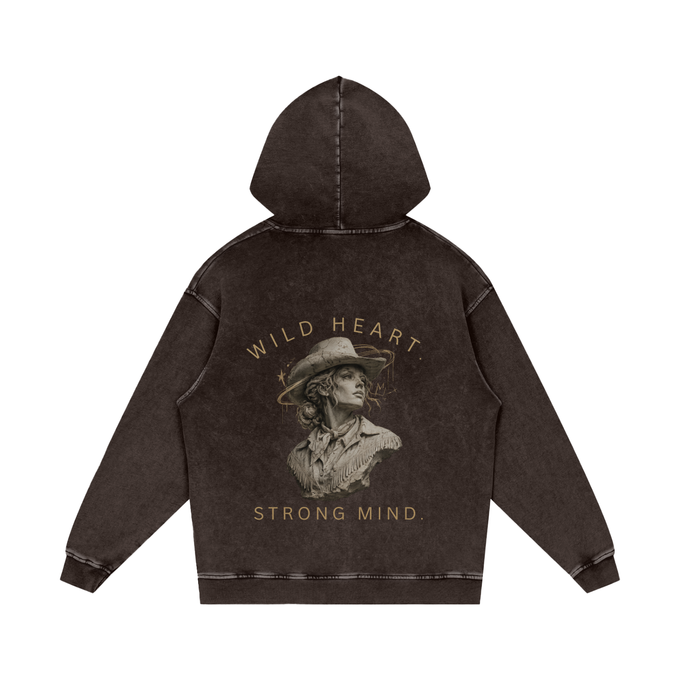 Snow Washed Loose Cotton Hoodie