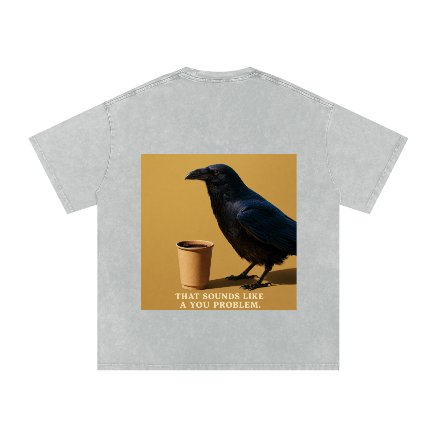 Snow Washed Oversized Cotton T-Shirt