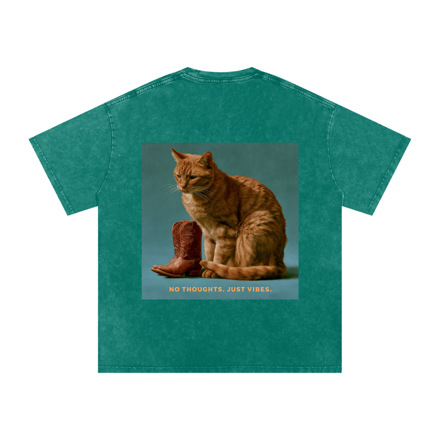 Snow Washed Oversized Cotton T-Shirt