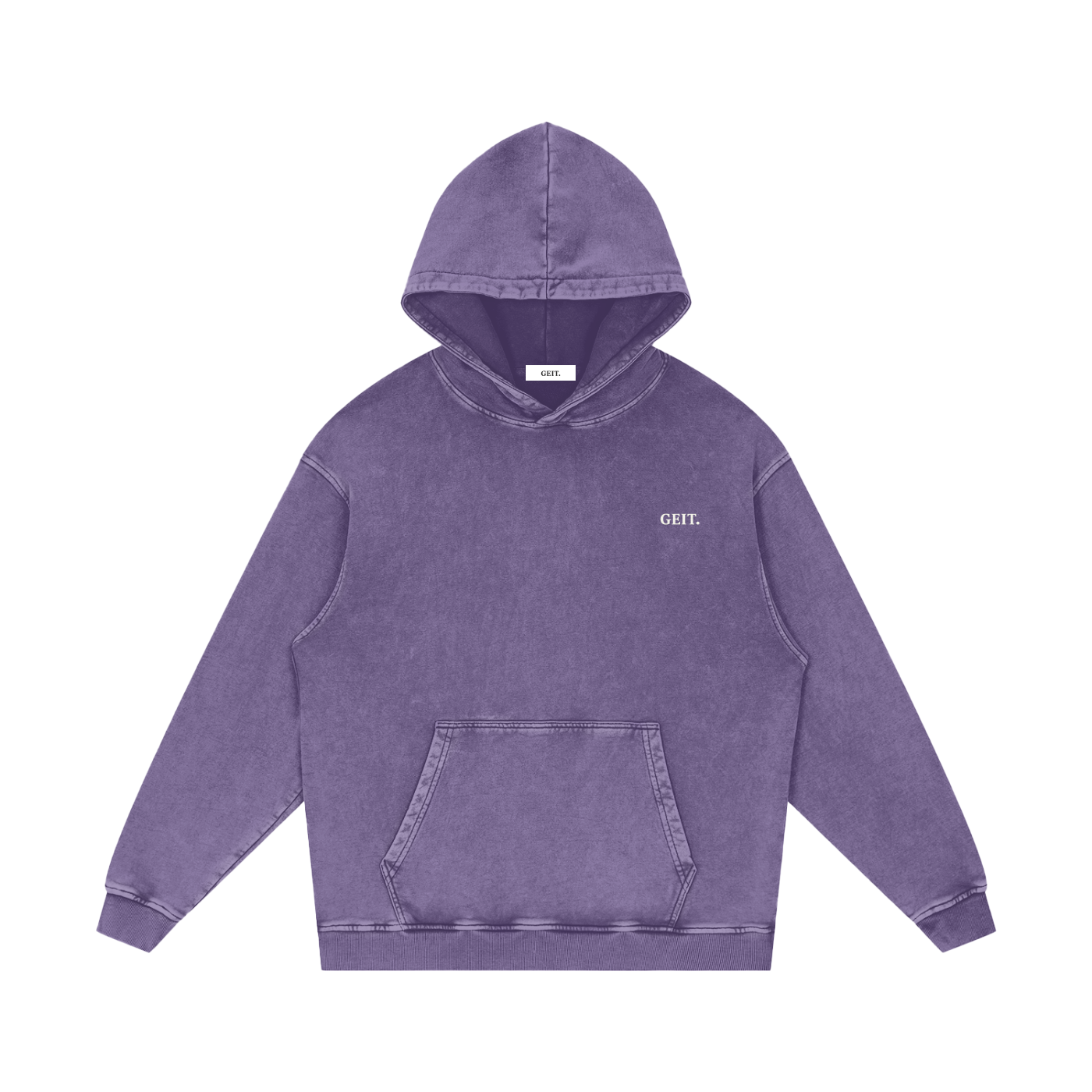 Original GEIT Snow Washed Loose Cotton Hoodie