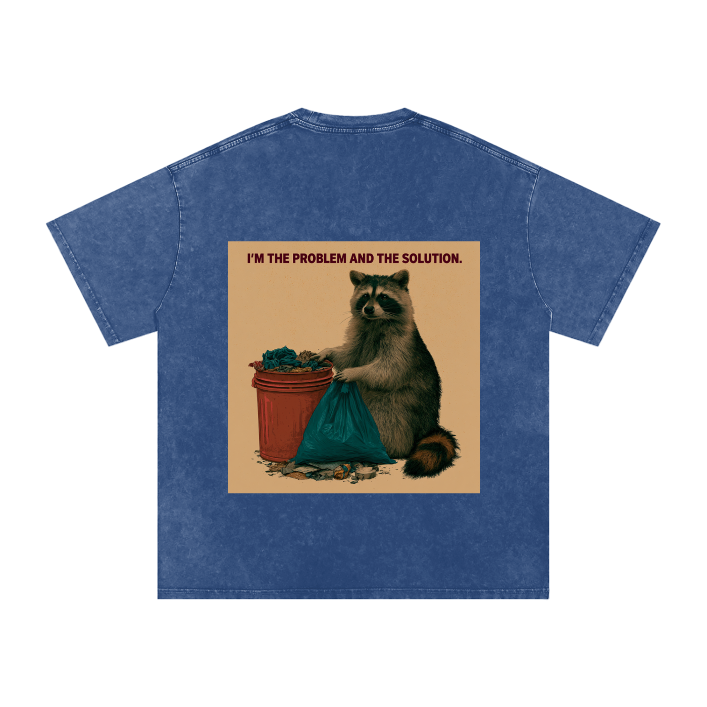 Snow Washed Oversized Cotton T-Shirt