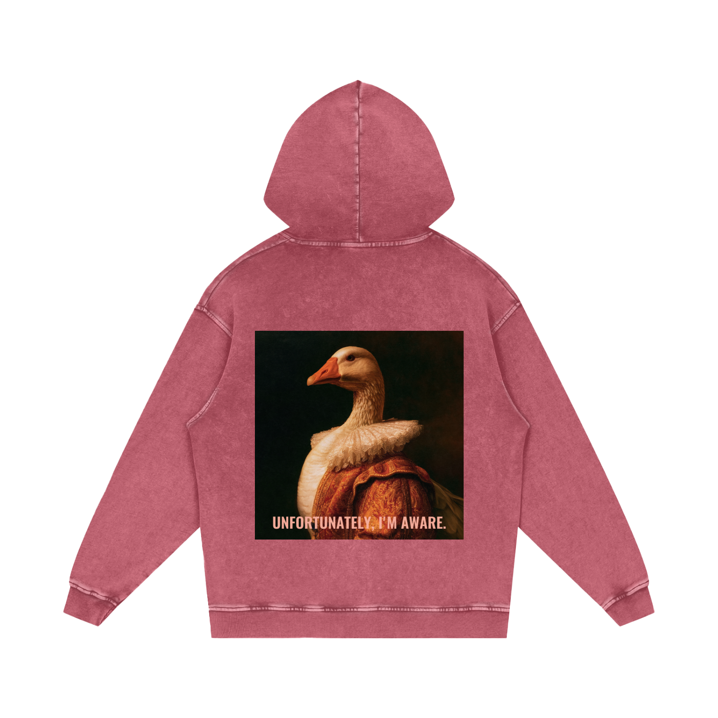 Snow Washed Loose Cotton Hoodie