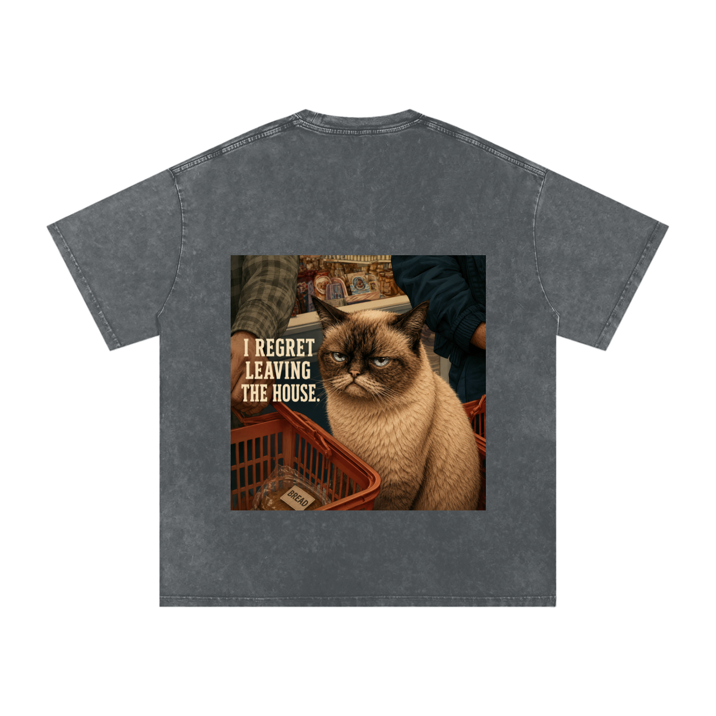 Snow Washed Oversized Cotton T-Shirt