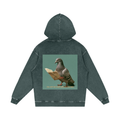 Snow Washed Loose Cotton Hoodie
