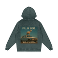 Snow Washed Loose Cotton Hoodie