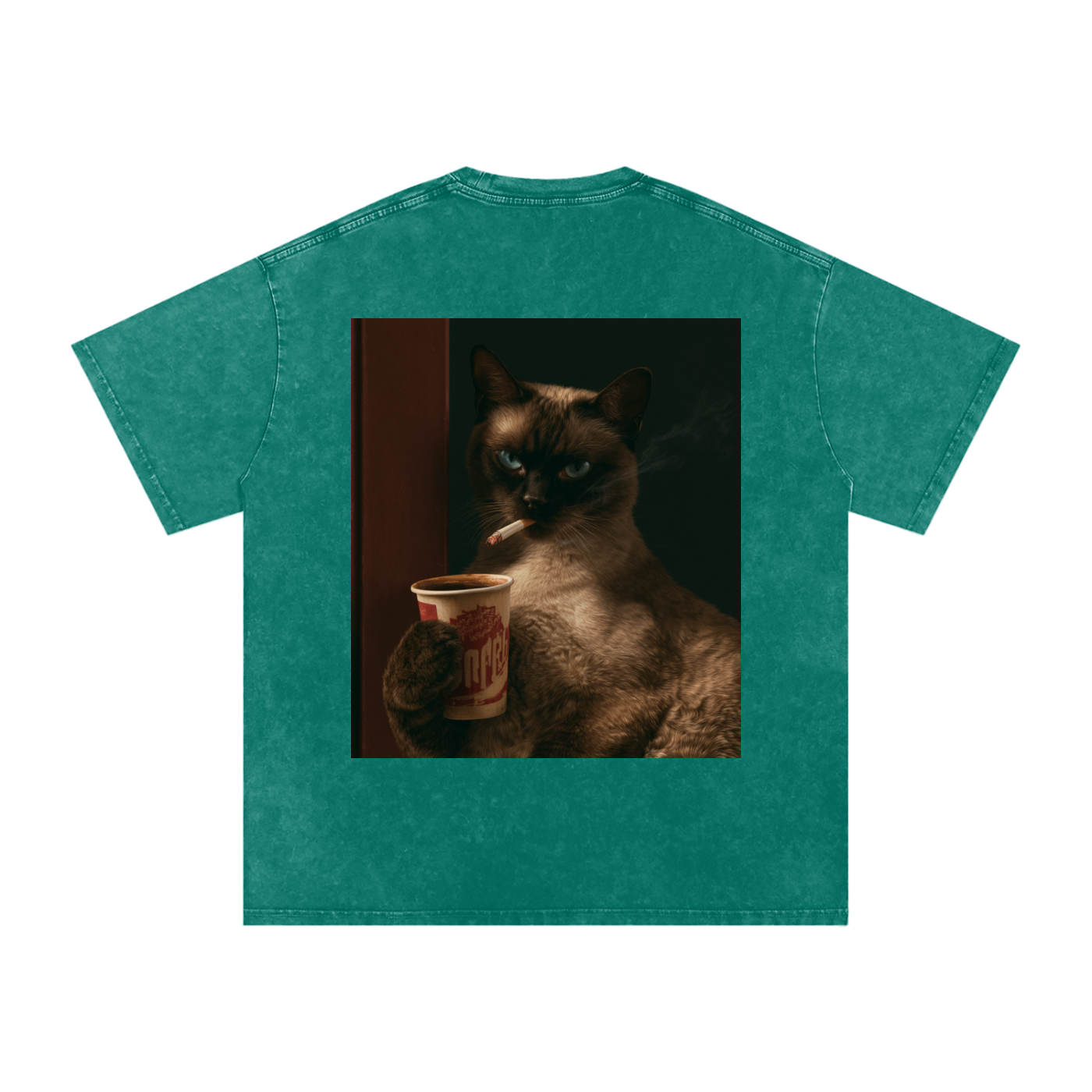 Snow Washed Oversized Cotton T-Shirt