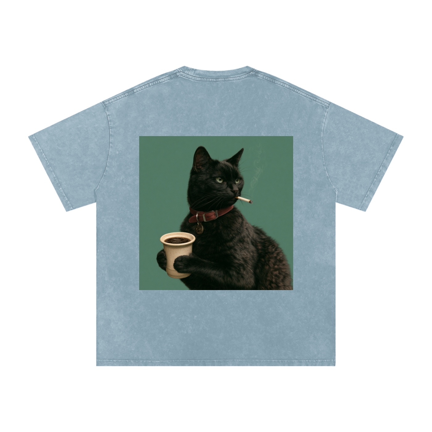 Snow Washed Oversized Cotton T-Shirt