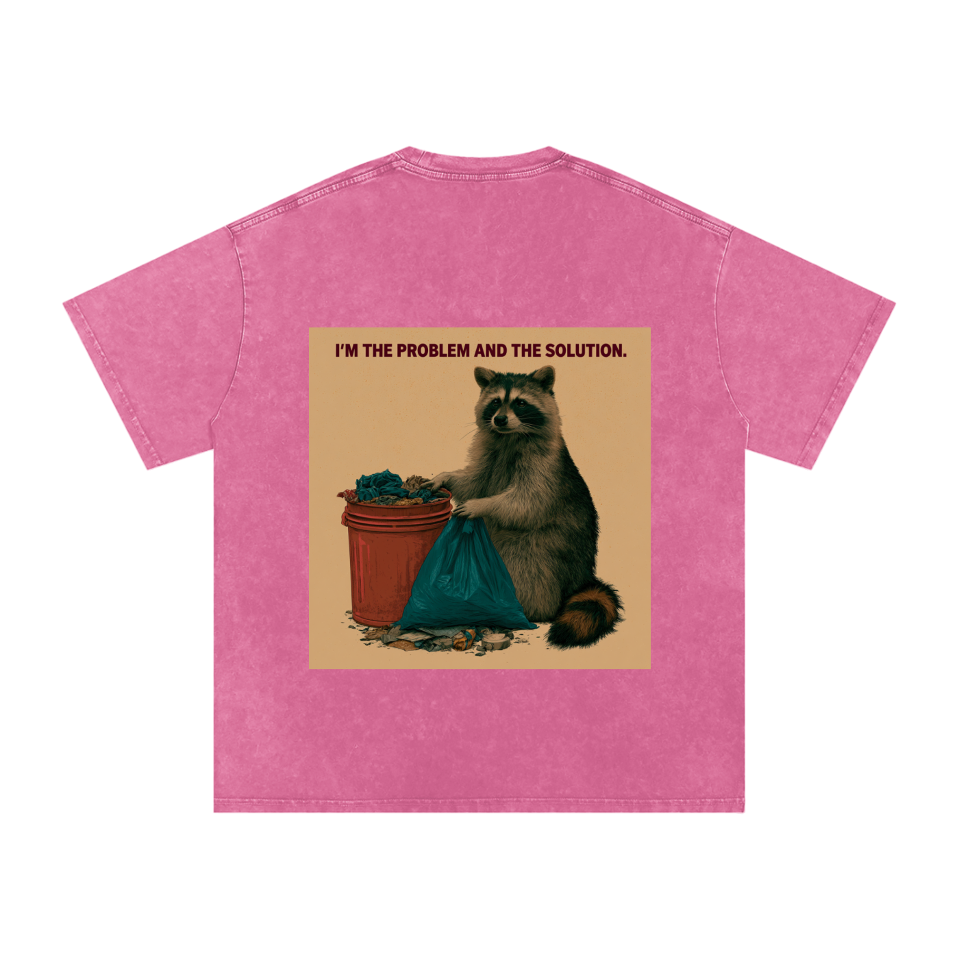 Snow Washed Oversized Cotton T-Shirt