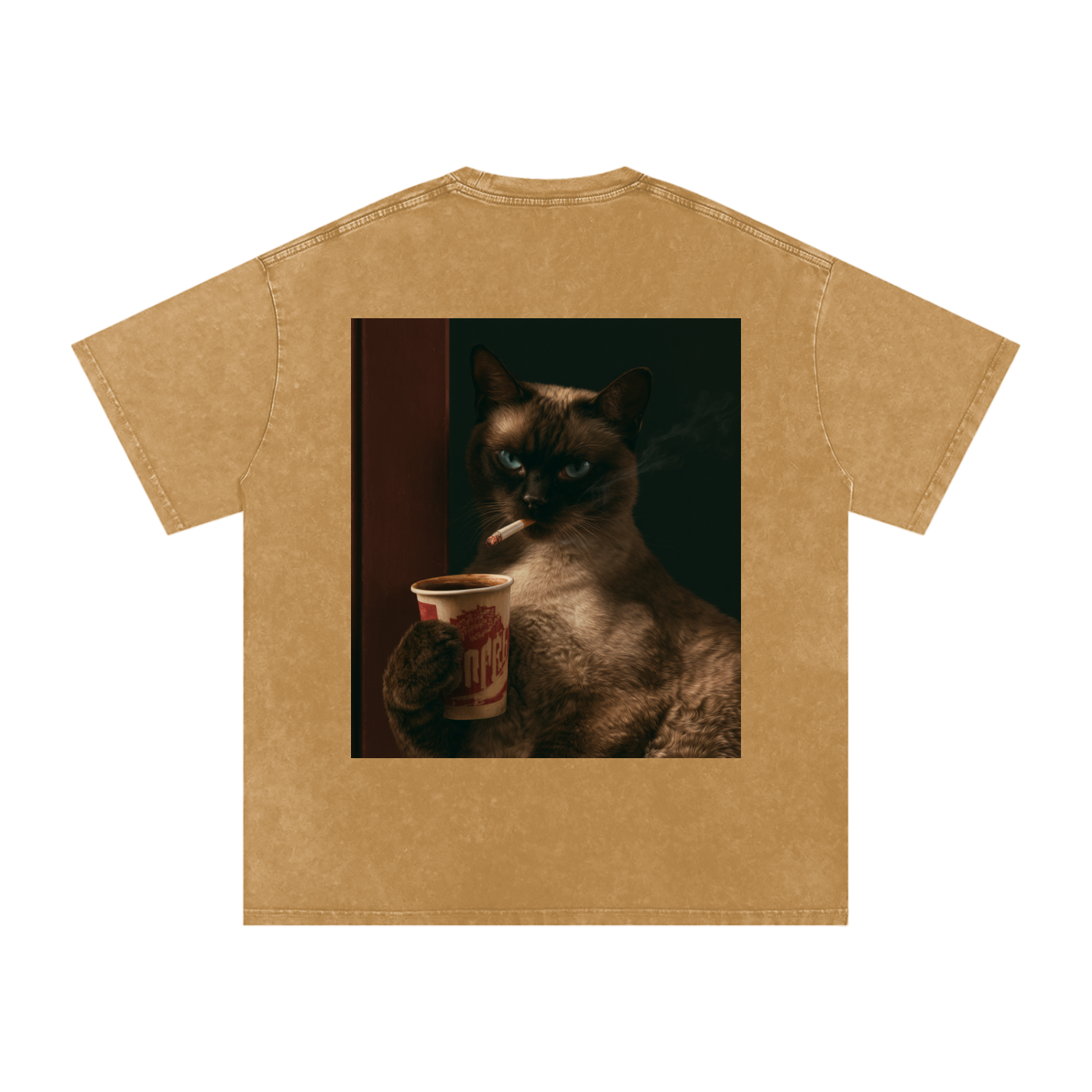 Snow Washed Oversized Cotton T-Shirt