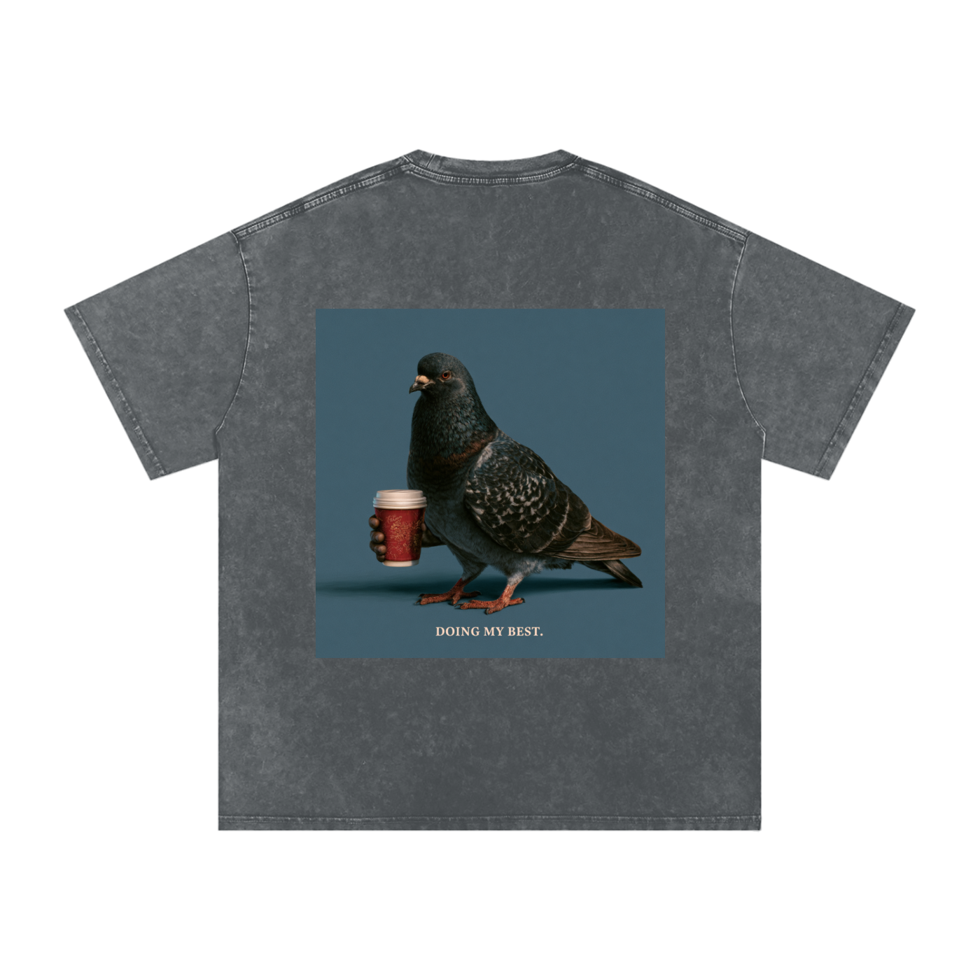Snow Washed Oversized Cotton T-Shirt
