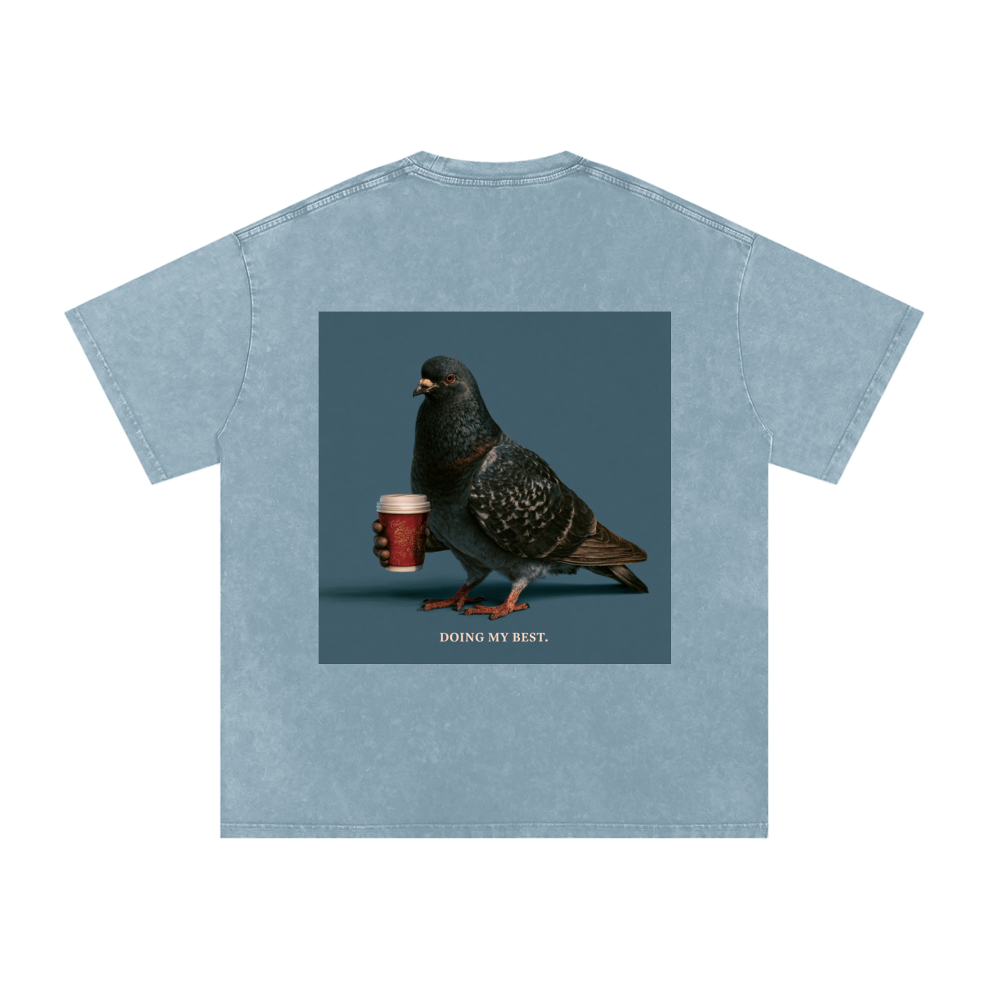 Snow Washed Oversized Cotton T-Shirt