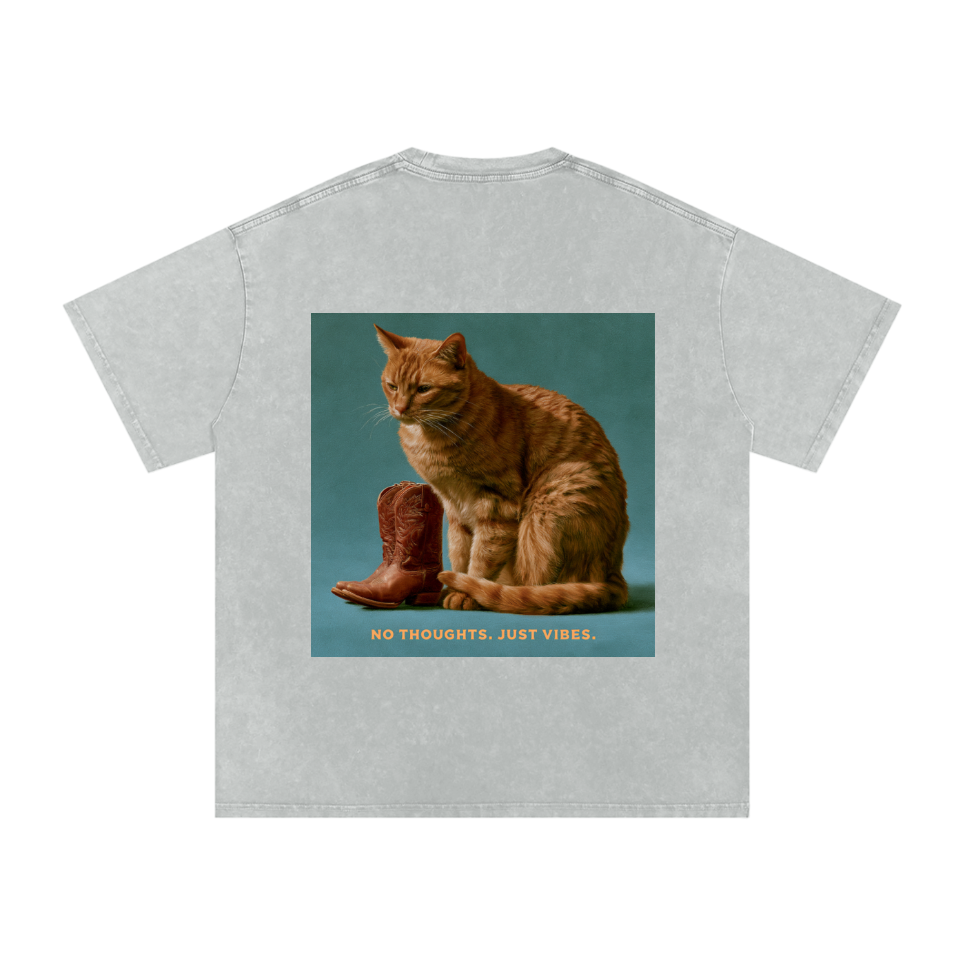 Snow Washed Oversized Cotton T-Shirt