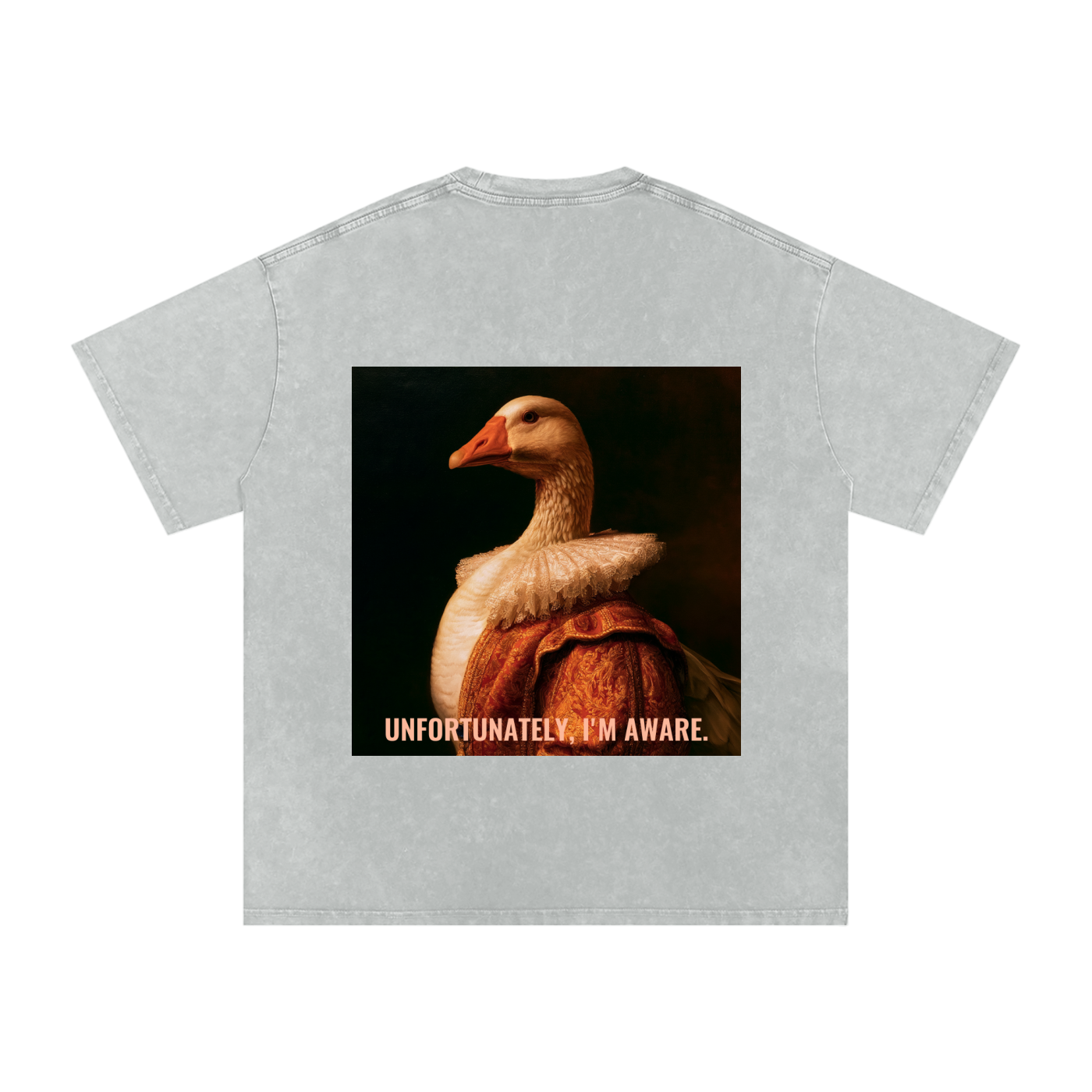 Snow Washed Oversized Cotton T-Shirt